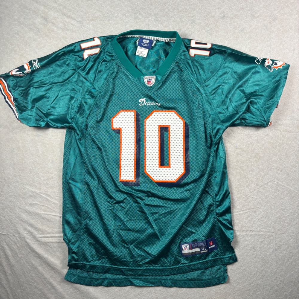 Teal Miami Dolphins Reebok Pennington #10 NFL Jersey – Size XL